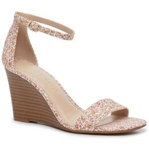 Kelly and Katie floral wedges